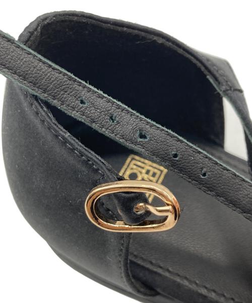 toteme（トーテム）toteme (トーテム) スクエアトゥーパールパンプス ブラック サイズ:35の古着・服飾アイテム