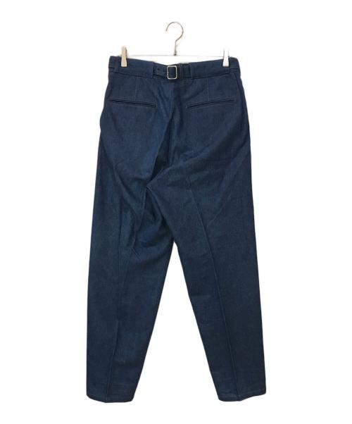 The CLASIK（ザ クラシック）The CLASIK (ザ クラシック) BACK BELT TROUSER インディゴ サイズ:48の古着・服飾アイテム