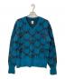 South2 West8（サウスツー ウエストエイト）の古着「Loose Fit V Neck Sweater」｜ブルー