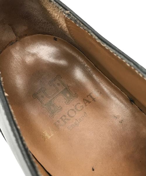 HARROGATE（ハロゲイト）HARROGATE (ハロゲイト) EDGEWARE Uチップ シューズ ブラック サイズ:6の古着・服飾アイテム