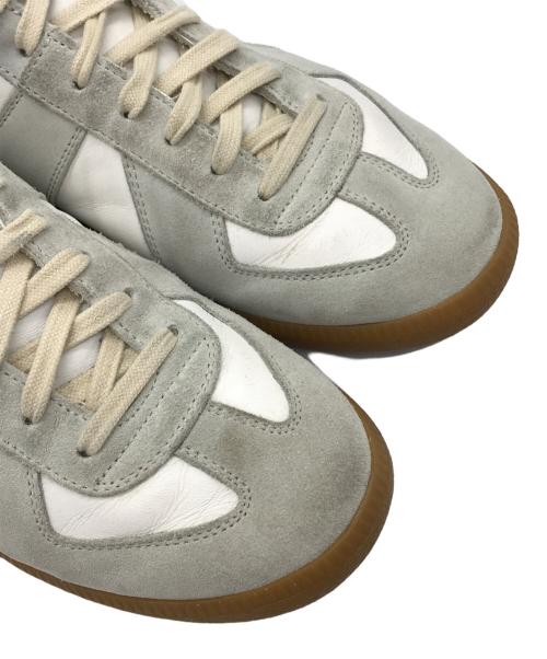 Maison Margiela（メゾンマルジェラ）Maison Margiela (メゾンマルジェラ) ジャーマントレーナー ハイカットスニーカー ホワイト サイズ:42の古着・服飾アイテム