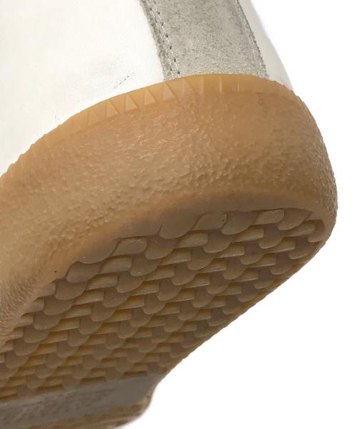 Maison Margiela（メゾンマルジェラ）Maison Margiela (メゾンマルジェラ) ジャーマントレーナー ハイカットスニーカー ホワイト サイズ:42の古着・服飾アイテム