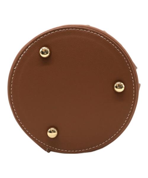 SEVEN TEN by MIHO KAWAHITO（セブン テン バイ ミホ カワヒト）SEVEN TEN by MIHO KAWAHITO (セブン テン バイ ミホ カワヒト) カットワークレザーバケットバッグ ブラウン サイズ:-の古着・服飾アイテム