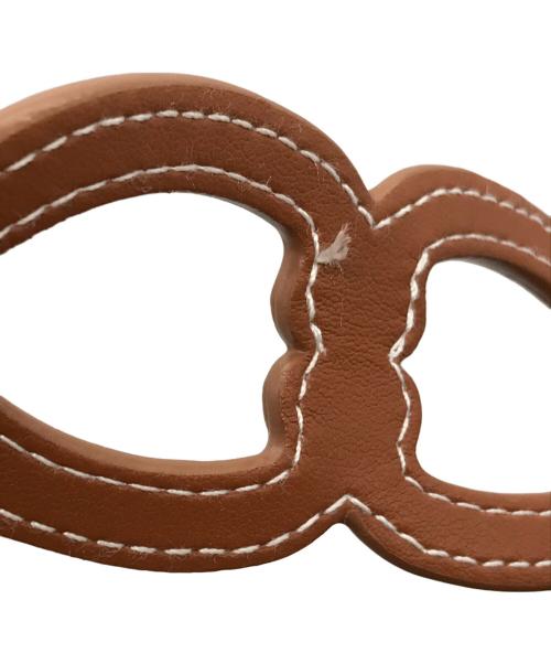 SEVEN TEN by MIHO KAWAHITO（セブン テン バイ ミホ カワヒト）SEVEN TEN by MIHO KAWAHITO (セブン テン バイ ミホ カワヒト) カットワークレザーバケットバッグ ブラウン サイズ:-の古着・服飾アイテム