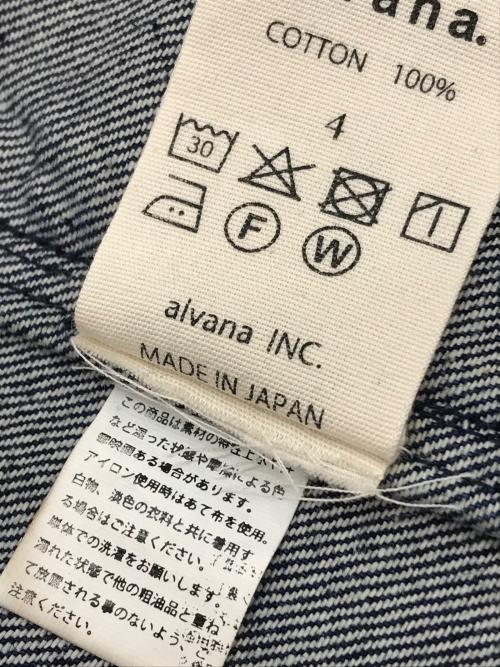 alvana（アルヴァナ）alvana (アルヴァナ) BHARAT DENIM JACKET インディゴ サイズ:4の古着・服飾アイテム