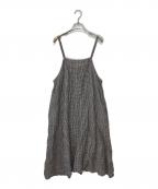 nest Robeネストローブ）の古着「リネンキャミソールワンピース」｜ブラウン