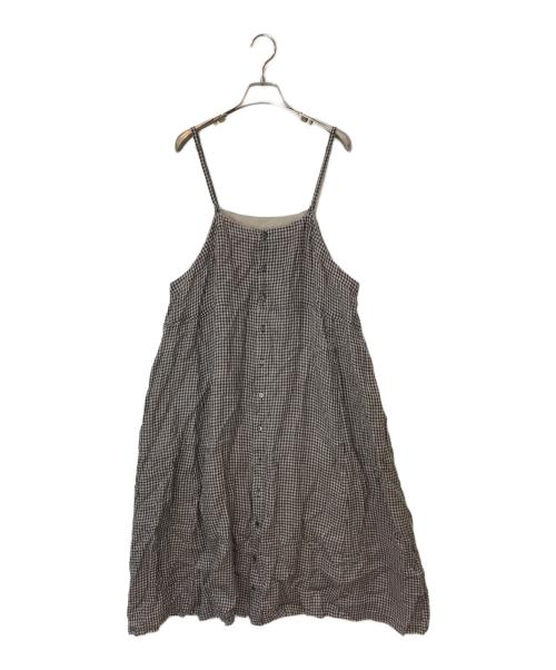 nest Robe（ネストローブ）nest Robe (ネストローブ) リネンキャミソールワンピース ブラウン サイズ:Fの古着・服飾アイテム