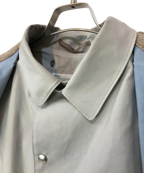 KOLOR（カラー）KOLOR (カラー) フーデッドステンカラーコート グレー サイズ:1の古着・服飾アイテム