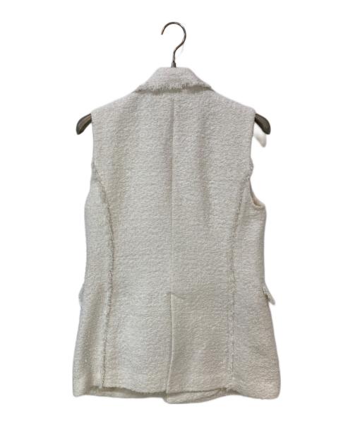 ARPEGE STORY（アルページュストーリー）ARPEGE STORY (アルページュストーリー) パールボタンツイードテーラージレ ホワイト サイズ:1の古着・服飾アイテム