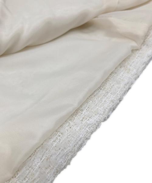 ARPEGE STORY（アルページュストーリー）ARPEGE STORY (アルページュストーリー) パールボタンツイードテーラージレ ホワイト サイズ:1の古着・服飾アイテム