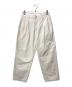 CIOTA（シオタ）の古着「ツータック チノ ワイド テーパード パンツ」｜ホワイト