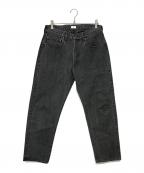 CIOTAシオタ）の古着「スビンコットン 13,5oz テーパードデニム」｜ブラック