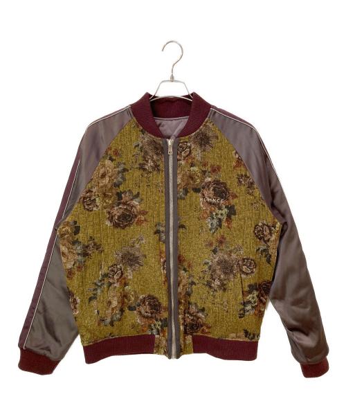 MLVINCE（メルヴィンス）MLVINCE (メルヴィンス) QUILTED SOUVENIR JACKET イエロー×ブラウン サイズ:Lの古着・服飾アイテム