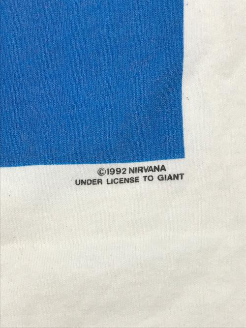 giant（ジャイアント）giant (ジャイアント) 90s NIRVANA NEVERMIND プリントTシャツ ホワイト サイズ:Lの古着・服飾アイテム