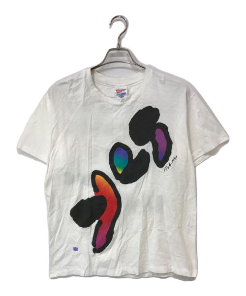 Hanes（ヘインズ）Hanes (ヘインズ) 90s peter max YES バンドTシャツ ホワイト サイズ:Lの古着・服飾アイテム