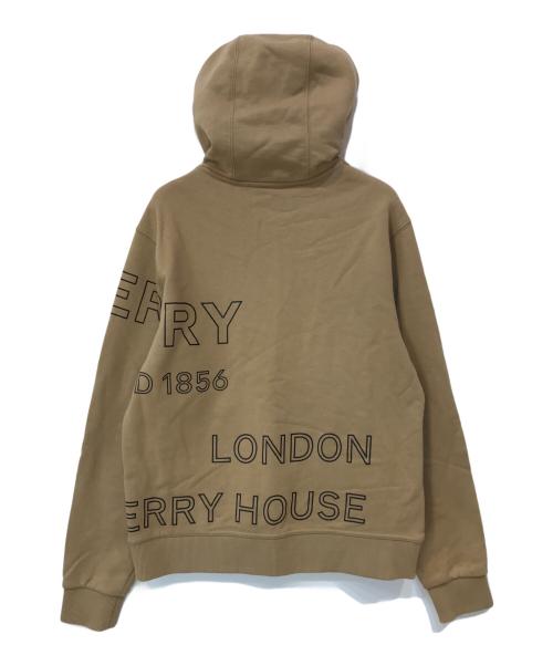 BURBERRY LONDON ENGLAND（バーバリー ロンドン イングランド）BURBERRY LONDON ENGLAND (バーバリー ロンドン イングランド) HORSEFFERRY PRINT OVERSIZE HOODIE ベージュ サイズ:Sの古着・服飾アイテム