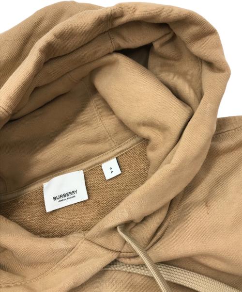 BURBERRY LONDON ENGLAND（バーバリー ロンドン イングランド）BURBERRY LONDON ENGLAND (バーバリー ロンドン イングランド) HORSEFFERRY PRINT OVERSIZE HOODIE ベージュ サイズ:Sの古着・服飾アイテム