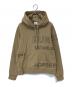 BURBERRY LONDON ENGLAND（バーバリー ロンドン イングランド）の古着「HORSEFFERRY PRINT OVERSIZE HOODIE」｜ベージュ