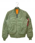 ALPHAアルファ）の古着「MA-1 フライトジャケット」｜カーキ