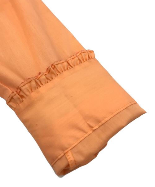 Lion of Troy（ライオン オブ トロイ）Lion of Troy (ライオン オブ トロイ) ヴィンテージフリルシャツ オレンジ サイズ:Lの古着・服飾アイテム