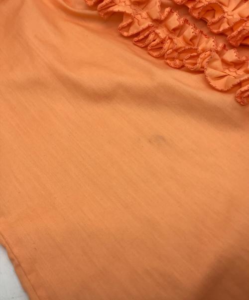 Lion of Troy（ライオン オブ トロイ）Lion of Troy (ライオン オブ トロイ) ヴィンテージフリルシャツ オレンジ サイズ:Lの古着・服飾アイテム