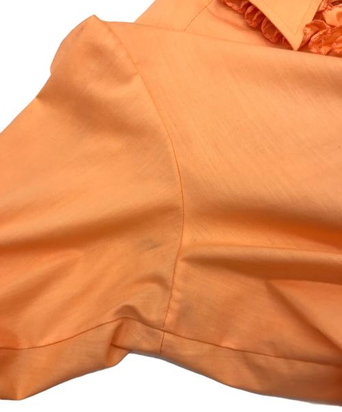 Lion of Troy（ライオン オブ トロイ）Lion of Troy (ライオン オブ トロイ) ヴィンテージフリルシャツ オレンジ サイズ:Lの古着・服飾アイテム