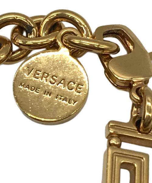 VERSACE（ヴェルサーチェ）VERSACE (ヴェルサーチェ) グレカネックレス ゴールドカラー サイズ:-の古着・服飾アイテム