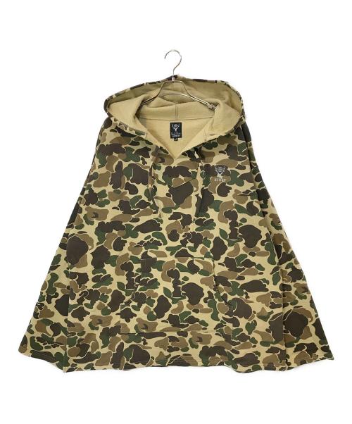 South2 West8（サウスツー ウエストエイト）South2 West8 (サウスツー ウエストエイト) better gift shop (ベターギフトショップ) MEXICAN PONCHO カーキ サイズ:XLの古着・服飾アイテム