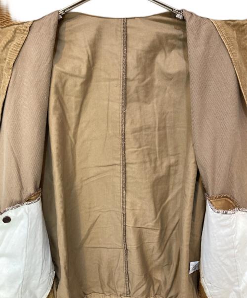 CHANGES（チェンジズ）CHANGES (チェンジズ) リメイクコーデュロイジャケット ブラウン サイズ:FREEの古着・服飾アイテム