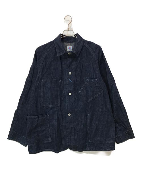 POST O'ALLS（ポストオーバーオールズ）POST O'ALLS (ポストオーバーオールズ) WAREHOUSE (ウエアハウス) BEAMS PLUS (ビームスプラス) 別注 Coverall Denim インディゴ サイズ:XXLの古着・服飾アイテム
