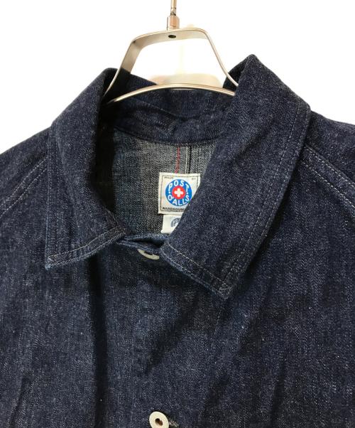 POST O'ALLS（ポストオーバーオールズ）POST O'ALLS (ポストオーバーオールズ) WAREHOUSE (ウエアハウス) BEAMS PLUS (ビームスプラス) 別注 Coverall Denim インディゴ サイズ:XXLの古着・服飾アイテム