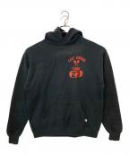 RUSSELL ATHLETICラッセルアスレチック）の古着「EAST AURORA TENNIS フーディー」｜ブラック