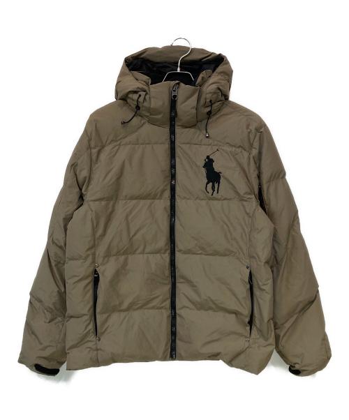 POLO RALPH LAUREN（ポロ・ラルフローレン）POLO RALPH LAUREN (ポロ・ラルフローレン) ビッグポニー刺繍ダウンジャケット カーキ サイズ:Mの古着・服飾アイテム