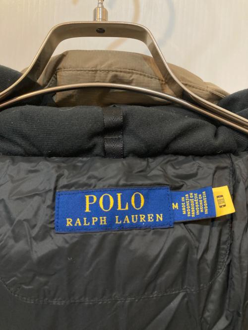 POLO RALPH LAUREN（ポロ・ラルフローレン）POLO RALPH LAUREN (ポロ・ラルフローレン) ビッグポニー刺繍ダウンジャケット カーキ サイズ:Mの古着・服飾アイテム