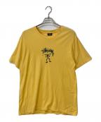 stussyステューシー）の古着「シャドーマンプリントTシャツ」｜イエロー