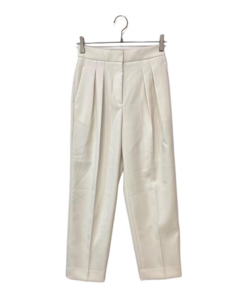 EPOCA STORIA（エポカ ストリア）EPOCA STORIA (エポカ ストリア) ストレッチサテン テーパードパンツ ホワイト サイズ:38の古着・服飾アイテム
