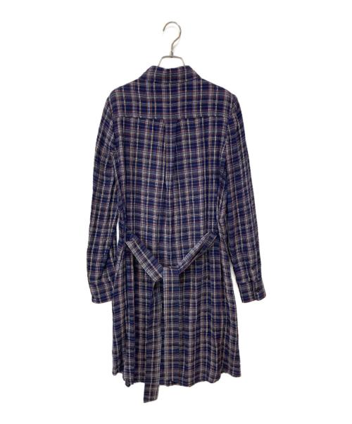 BROOKS BROTHERS（ブルックスブラザーズ）BROOKS BROTHERS (ブルックスブラザーズ) チェックシャツワンピース ネイビー サイズ:2の古着・服飾アイテム