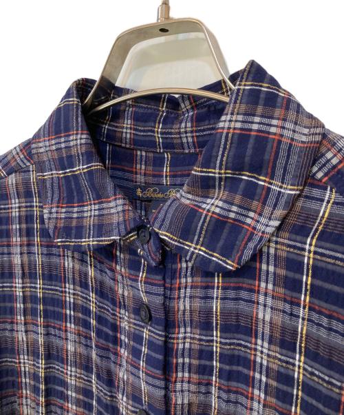BROOKS BROTHERS（ブルックスブラザーズ）BROOKS BROTHERS (ブルックスブラザーズ) チェックシャツワンピース ネイビー サイズ:2の古着・服飾アイテム