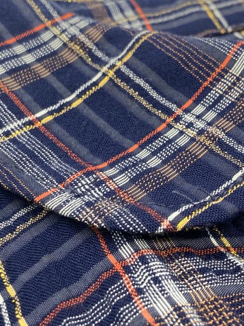 BROOKS BROTHERS（ブルックスブラザーズ）BROOKS BROTHERS (ブルックスブラザーズ) チェックシャツワンピース ネイビー サイズ:2の古着・服飾アイテム