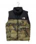 THE NORTH FACE（ザ ノース フェイス）の古着「Novelty Nuptse Vest」｜ブラック×カーキ
