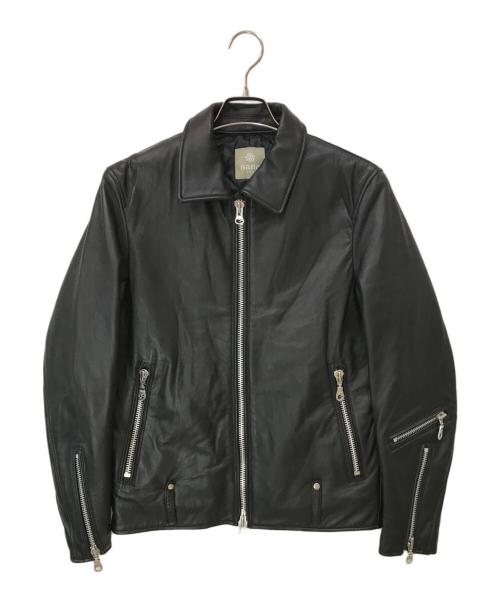nano&co（ナノアンドコー）nano&co (ナノアンドコー) SHEEP LEATHER ライダースジャケット ブラック サイズ:Mの古着・服飾アイテム