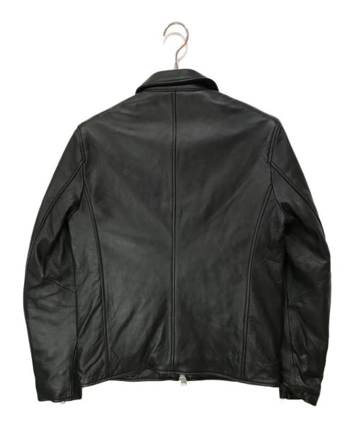 nano&co（ナノアンドコー）nano&co (ナノアンドコー) SHEEP LEATHER ライダースジャケット ブラック サイズ:Mの古着・服飾アイテム