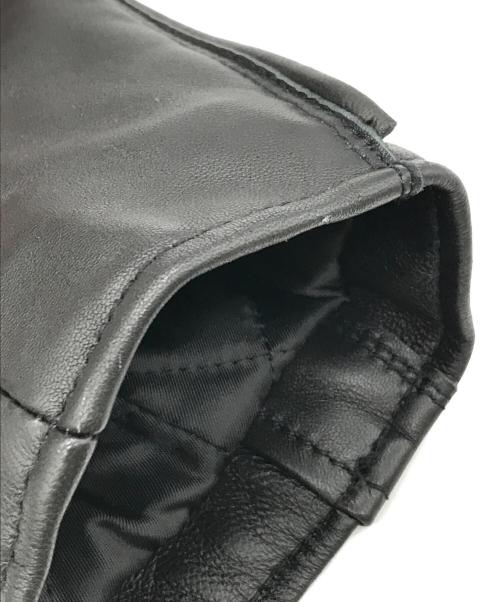 nano&co（ナノアンドコー）nano&co (ナノアンドコー) SHEEP LEATHER ライダースジャケット ブラック サイズ:Mの古着・服飾アイテム