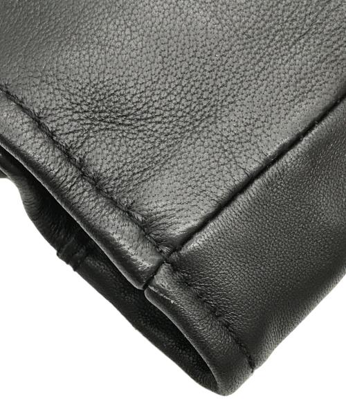 nano&co（ナノアンドコー）nano&co (ナノアンドコー) SHEEP LEATHER ライダースジャケット ブラック サイズ:Mの古着・服飾アイテム