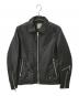 nano&co（ナノアンドコー）の古着「SHEEP LEATHER ライダースジャケット」｜ブラック