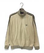 FRED PERRYフレッドペリー）の古着「ベロアトラックャケット」｜ベージュ