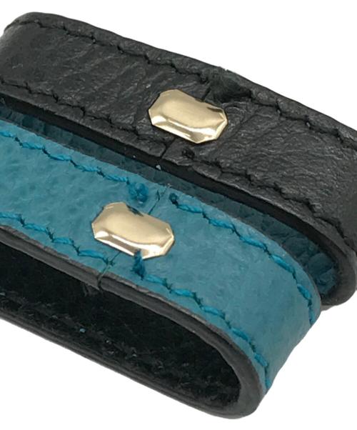 GUCCI（グッチ）GUCCI (グッチ) GGロゴ リバーシブルベルト ブラック×ブルー サイズ:70・28の古着・服飾アイテム