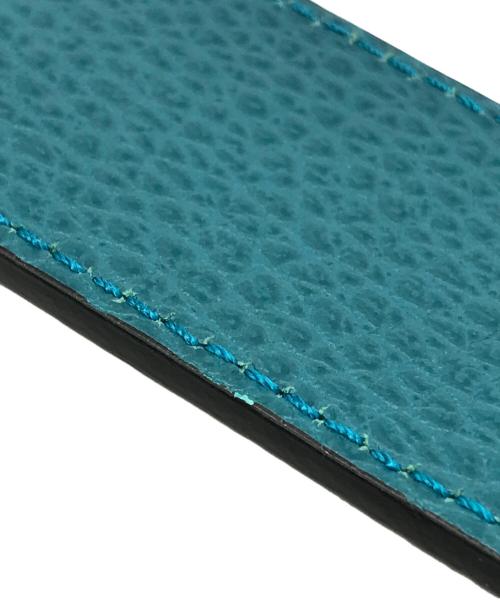 GUCCI（グッチ）GUCCI (グッチ) GGロゴ リバーシブルベルト ブラック×ブルー サイズ:70・28の古着・服飾アイテム