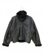 HARLEY-DAVIDSONハーレーダビッドソン）の古着「ムートンフライトジャケット」｜ブラック