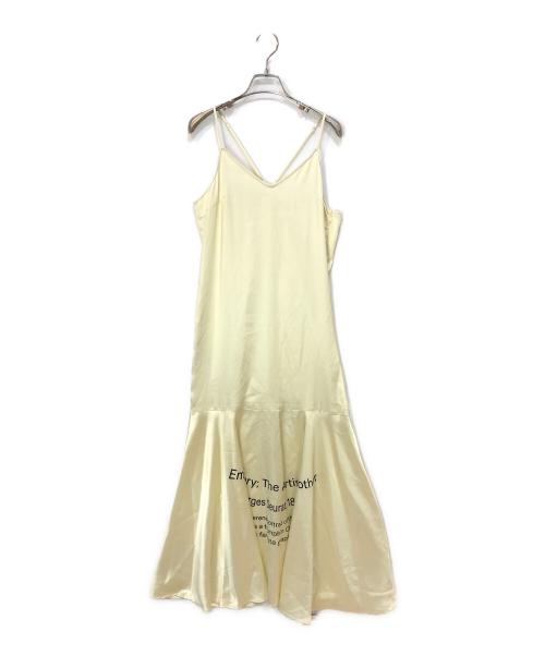 Ameri（アメリ）Ameri (アメリ) THE MET (ザメット) LAYERED DRESS イエロー×ブラック サイズ:Mの古着・服飾アイテム